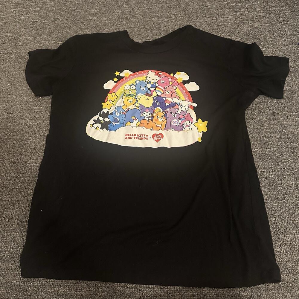 Hello Kitty And Friends X Care Bears T-Shirt Medium Black